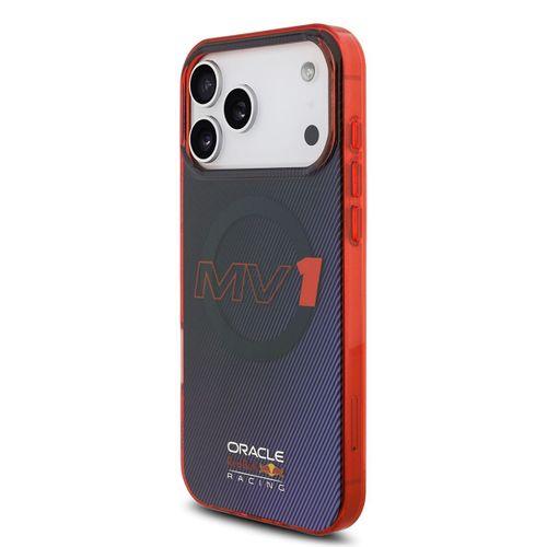 Apple iPhone 17 Pro Max Kılıf Redbull Orjinal Lisanslı M-safe Şarj Özellikli Çift Katmanlı Çizgi Desenli Sert PC MV Kapak