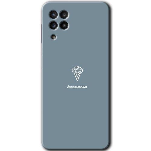 Samsung Galaxy M22 Kılıf Baskılı Kapak - Beyin Gıdası +Tam Kaplayan Mat Seramik