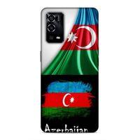 Oppo A55 5G Uyumlu Kılıf Azarbaijan (13) Silikon Kap Bayraklar