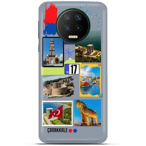 Lopard İnfinix Note 7 Uyumlu Kılıf Şehirli ※ (17) Çanakkale Tasarım Kılıf