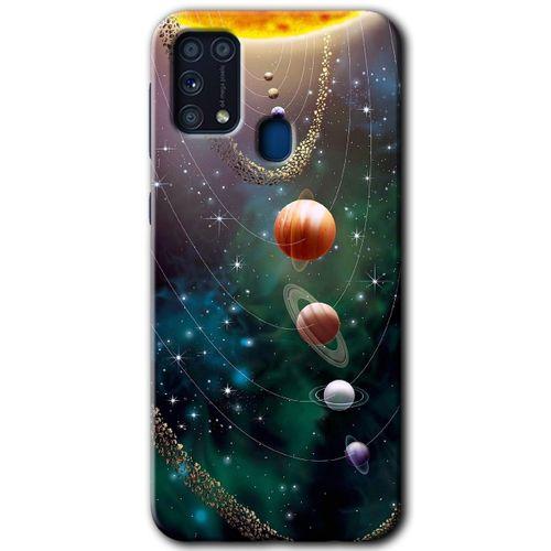 Galaxy M31 Kılıf HD Desen Baskılı Arka Kapak - Cosmos + Kırılmaz Cam
