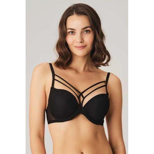 Balenli Destekli Dolgulu Askıları Çıkabilen Yaka Detaylı T-shirt Sütyeni