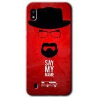 MRCİLETİSİM Samsung Galaxy A10 Kılıf Baskılı Kapak - Say My Name +Tam Ekran Koruyucu