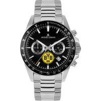 Jacques Lemans JL.BVB-06 Quartz Çelik Gri Siyah Kadran 10 ATM 42 mm Erkek Kol Saati