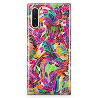 Samsung Galaxy Note 10 Kılıf Renkli Prizmalar 3d Arka Kapak Koruma Desenli Full Koruyucu
