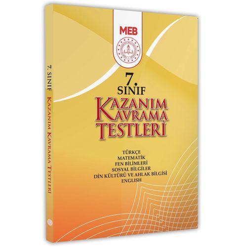 2025 7 Sınıf MEB Tüm Dersler Kazanım Kavrama Testleri KKT Yaprak Test Kitabı(Renkli Basım A4 Boyut)