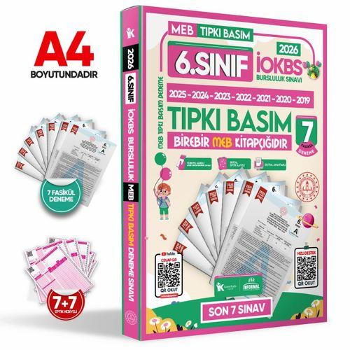 2026 6 Sınıf YENİ SİSTEM İOKBS BURSLULUK Tıpkı Basım ve Sarmal Deneme Seti Türkiye Geneli D  Çözümlü