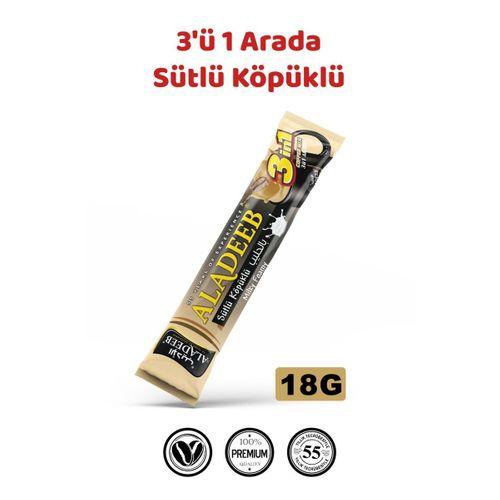 3’ü 1 Arada Sütlü Köpüklü Kahve – 18 g x 24 Adet (Fırsat Paketi)