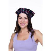 Pazen Bandana Çini Desen Siyah Syh