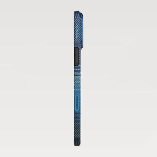 Apple iPhone 17 Pro Kılıf M-safe Şarj Özellikli Aramid Fiber Pitaka Tactile Woven Sunset-Moonrise Serisi Kapak