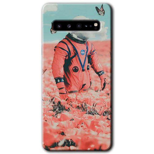 Potkal Hediye Fabrikası Samsung Galaxy S10 Plus Kılıf HD Desen Baskılı Arka Kapak - Uzay Bahçesi