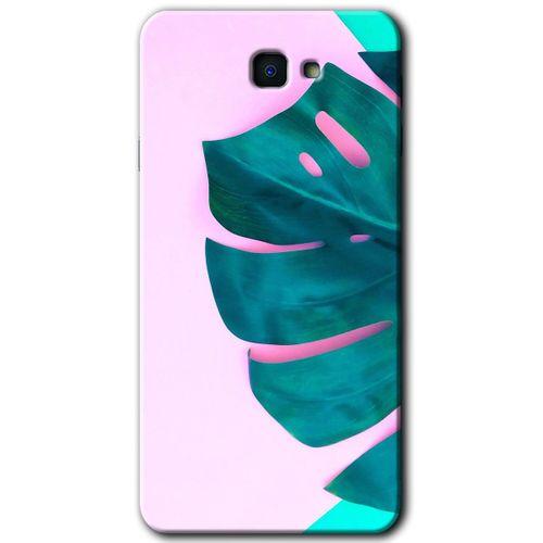 MRCİLETİSİM Samsung Galaxy J7 Prime Kılıf HD Desen Baskılı Arka Kapak + Temperli Cam - 3D Yaprak