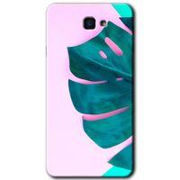 MRCİLETİSİM Samsung Galaxy J7 Prime Kılıf HD Desen Baskılı Arka Kapak + Temperli Cam - 3D Yaprak