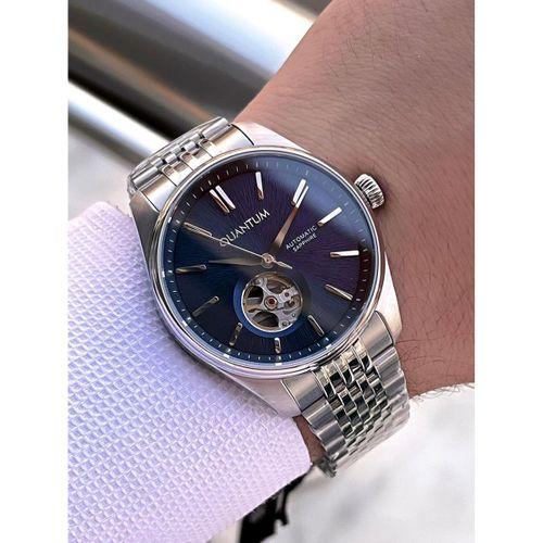 Quantum Otomatik Mekanizma Sapphire Cizilmez Cam Çelik Kordon 10 Atm Erkek Kol Saat EMG.1207.390