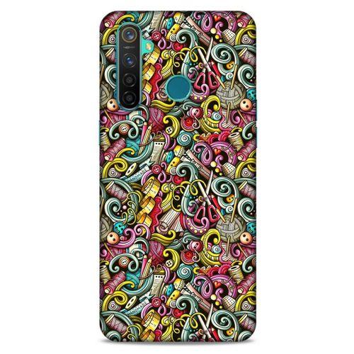 Graffitix (46) Desenli Silikon Kapak Oppo Realme 5 Pro Kılıf