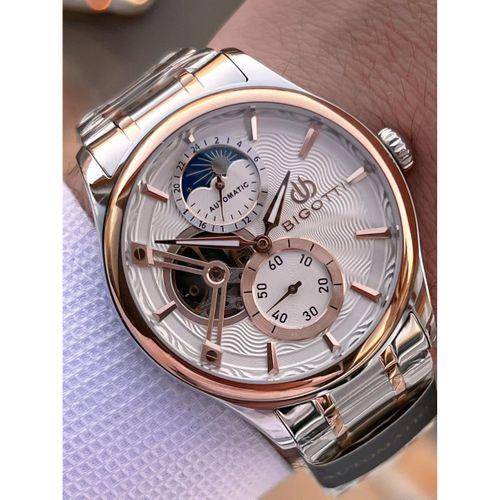 Bigotti Otomatik Ve Kurmalı Çelik Karatma Ve Renk Atma Yapmaz 5 Atm Erkek Kol Saati EBG.10683.5