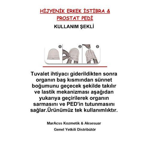 Hijyenik Erkek Pedi - İstibra & Prostat Pedi 60 Adetlik Set (50 Adet +10 HEDİYELİ)