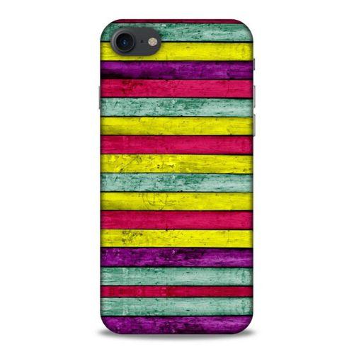 Lopard Apple Iphone 7 Uyumlu Kılıf Wood'X (30) Silicone Case Desenli