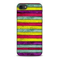 Lopard Apple Iphone 7 Uyumlu Kılıf Wood'X (30) Silicone Case Desenli