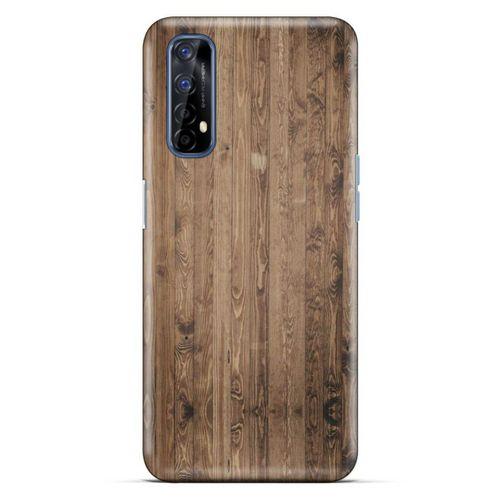 Lopard Oppo Realme 7 Uyumlu Kılıf Wood'X (6) Silikon Kılıf Desenli