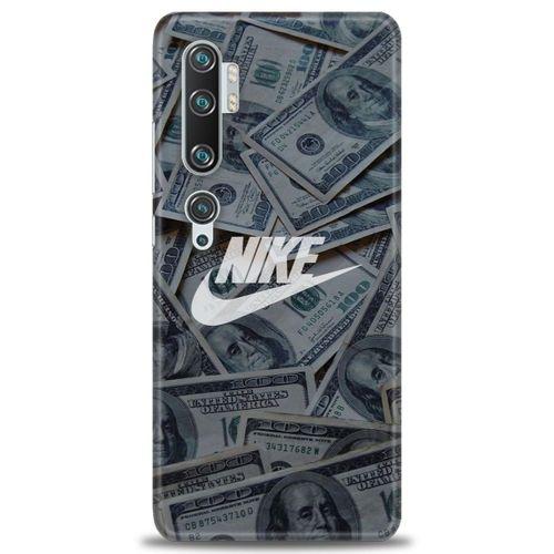 Xiaomi Mi Note 10 Pro Kılıf HD Baskılı Kılıf - Nike Dolar + Tam Ekran Koruyucu
