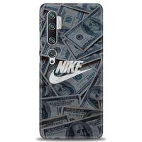 Xiaomi Mi Note 10 Pro Kılıf HD Baskılı Kılıf - Nike Dolar + Tam Ekran Koruyucu