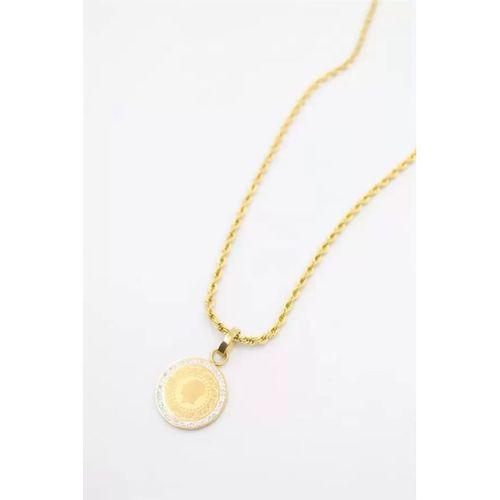 Çeyrek Kolye - 60 cm - Altın