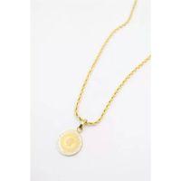 Çeyrek Kolye - 60 cm - Altın