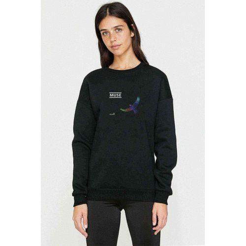 Muse The Resistance Baskılı Siyah Kadın Sweashirt
