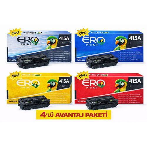 HP Color LaserJet Pro MFP M479fdn Muadil Toner - Standart Kapasiteli 4 Renk Çipli Muadil Toner