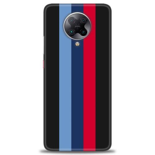 Xiaomi Poco F2 Pro Kılıf HD Baskılı Kılıf - Bordo Çubuk + Tam Ekran Koruyucu
