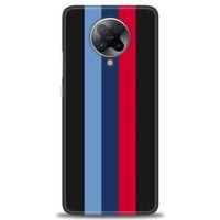 Xiaomi Poco F2 Pro Kılıf HD Baskılı Kılıf - Bordo Çubuk + Tam Ekran Koruyucu