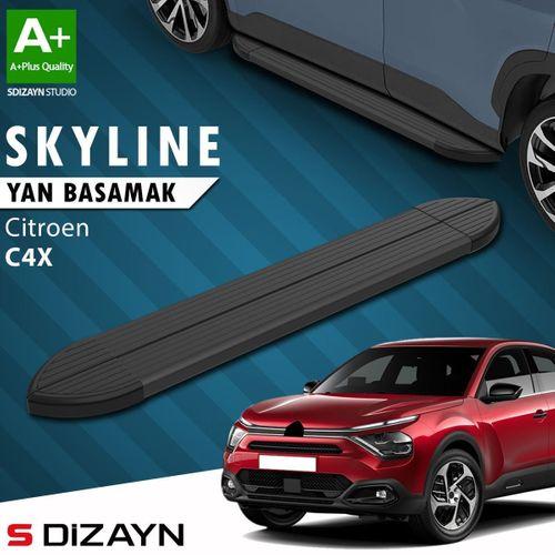 S-Dizayn Citroen C4 X Skyline Siyah Yan Basamak 183 Cm 2022 Üzeri A+ Kalite