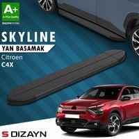 S-Dizayn Citroen C4 X Skyline Siyah Yan Basamak 183 Cm 2022 Üzeri A+ Kalite