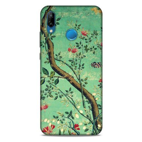 Huawei P20 Lite Uyumlu Kılıf Yeşil Delisi (28) Arka Kapak Zümrüt yeşili