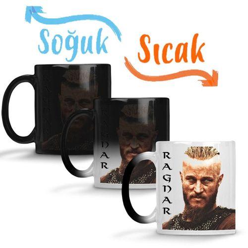 Vikings Ragnar Sihirli Kupa Bardak Porselen