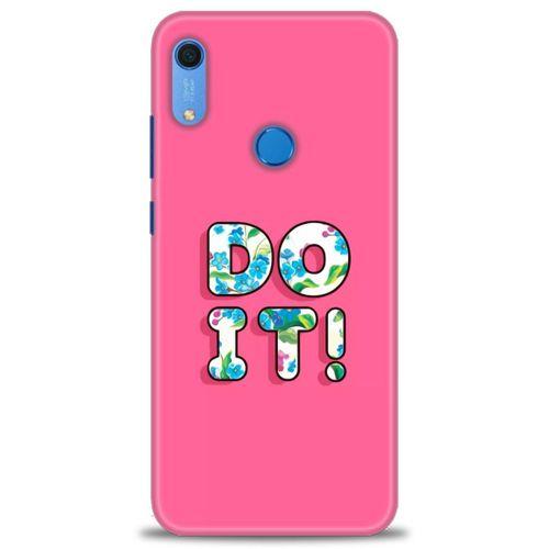 Huawei Y6S Kılıf HD Baskılı Kılıf - Do It + Tam Ekran Koruyucu