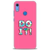 Huawei Y6S Kılıf HD Baskılı Kılıf - Do It + Tam Ekran Koruyucu