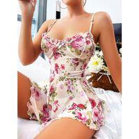 Kadın Çiçek Desenli Fantezi Babydoll