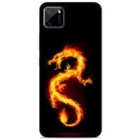 Oppo Realme C11 Kılıf Dragons (26) Tpu Silikon Kılıf Tatoo Ateş Ejderhası