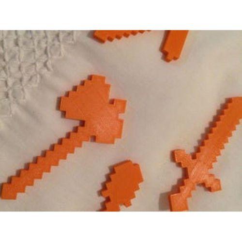 Minecraft Araçları: Kazma, Balta, Kürek Oyuncak