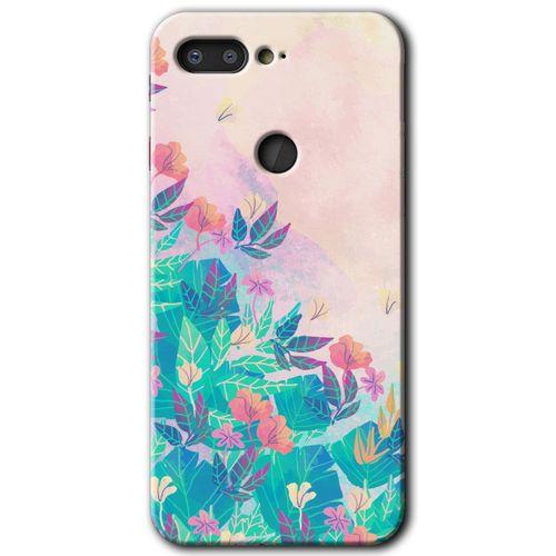 MRCİLETİSİM General Mobile GM 9 Pro Kılıf HD Desen Baskılı Arka Kapak + Temperli Cam - Çizim Yapraklar