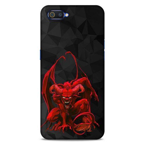 Lopard Oppo Realme C2 Uyumlu Kılıf Tattoo's (17) Tasarım Kılıf Red Dragon