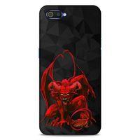 Lopard Oppo Realme C2 Uyumlu Kılıf Tattoo's (17) Tasarım Kılıf Red Dragon