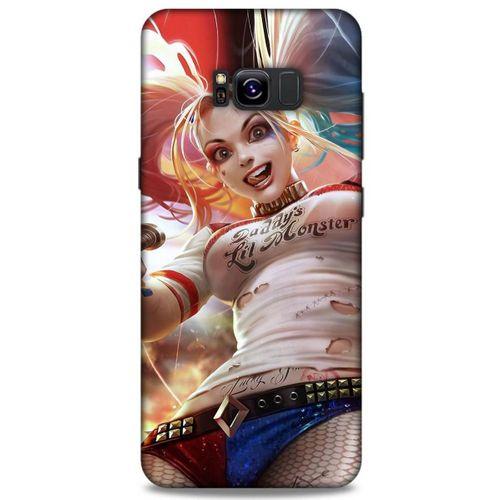 Samsung Galaxy S8 Plus Uyumlu Kılıf Harley Quinn (16) Kalın Kılıf Karolina mavisi