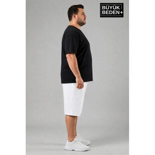 Erkek Büyük Beden Şort 3XL-6XL  Rahat Kesim Diz Altı Günlük Şort-SPR26BSR591