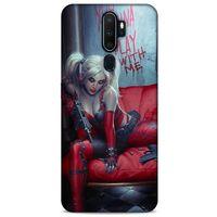 Oppo A5 2020 Uyumlu Kılıf Harley Quinn (22) Tam Koruma Kılıfı Kırmızımsı kahverengi