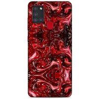 Mermer Desenli (45) Tema Liquid Air Kılıf Şarap Samsung Galaxy A21s Kılıf