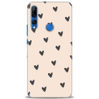 Huawei Y9 Prime 2019 Kılıf HD Baskılı Kılıf - Minik Kalpler + Tam Ekran Koruyucu