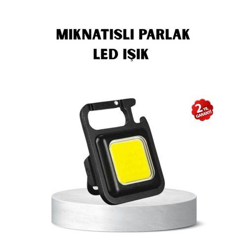 Usb Type-c Şarjlı Mini Fener – Manyetik, Katlanabilir Ve Şişe Açacaklı Tasarım